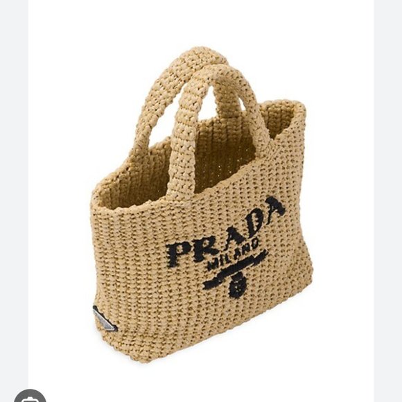 Prada Small Raffia Tote Bag_ NEVER WORN - Picture 4 of 4